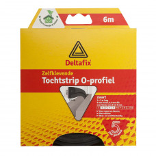 TOCHTSTRIP O-PROFIEL ZWART