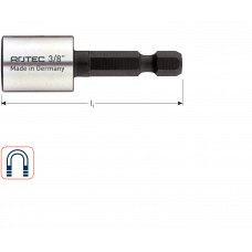DOPSLEUTEL MAGNETISCH SW1/4"
