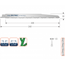 RECIPROZAAGBLAD RC150 (5ST)