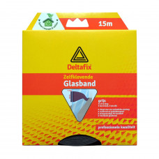 GLASBAND ZELFKLEVEND GRIJS 15M.