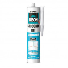 SILCKIT ACRYLB WIT 310ML BISON