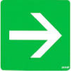 PICTOGRAM 10X10 VLUCHTWEG RECHT