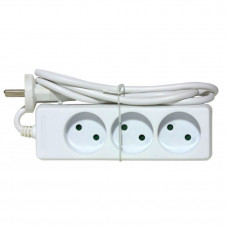 TAFELDOOS 3V 2X1 1.4M WIT