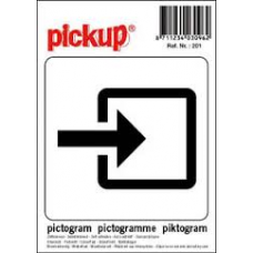 PICTOGRAM 10X10 NORMALE INGANG Z/W