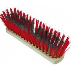 ONKRUIDBEZEM ROOD/STAAL+STEEL