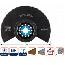 STARLOCK SEGMENTBLAD WOOD/METAL 100