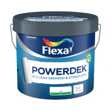 FLEXA POWERDEK WIT 10L MUUR&PLAFOND