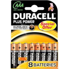 DURACELL PLUS AAA 8PACK