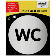 PICTOGRAM ALU WC ROND 80MM