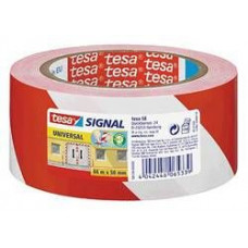 TESA TAPE ROOD/WIT 66M/50MM