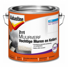 ALABASTINE 2IN1 MUURVERF VOCHT 2.5L